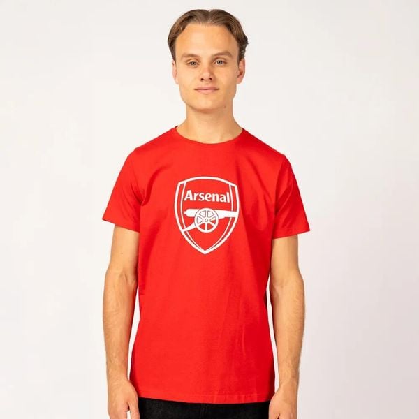 Koszulka męska Arsenal. Czerwone t-shirty sportowe męskie ARSENAL, m, z bawełny, bez ramiączek, do piłki nożnej. Za 129.99 zł.