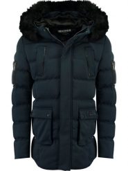 Geographical Norway Parka zimowa "Bob" w kolorze granatowym rozmiar: XXL. Niebieskie parki męskie Geographical Norway, na zimę, xxl, bez wzorów. Za 256.70 zł.