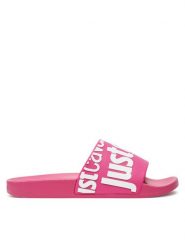 Just Cavalli Klapki 76RA3SZ1 Różowy. Czerwone klapki damskie Just Cavalli, bez wzorów, z syntetyku, bez obcasa. Za 169.99 zł.