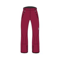 Spodnie narciarskie dla kobiet CMP. Czerwone spodnie materiałowe damskie CMP, bez wzorów, z materiału, eleganckie. Za 535.05 zł.