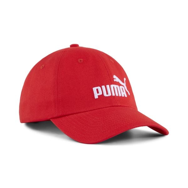 Czapka z daszkiem z logo No. 1 ESS PUMA. Czerwone czapki męskie Puma, bez wzorów. Za 69.00 zł.