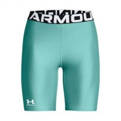 Spodenki treningowe damskie Under Armour 1383627482. Niebieskie szorty damskie Under Armour, bez wzorów, z dresówki, casualowe. Za 235.00 zł.