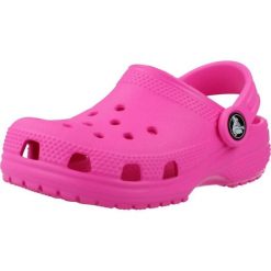 Sandały CROCS CLASSIC CLOG T Rose. Czerwone sandały męskie Crocs, z materiału, bez zapięcia. Za 170.99 zł.