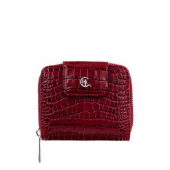 Skórzany portfel damski croco Canaletto z naturalnej skóry licowej PD1023s162 RFID. Portfele damskie bez wzorów, ze skóry. Za 165.00 zł.