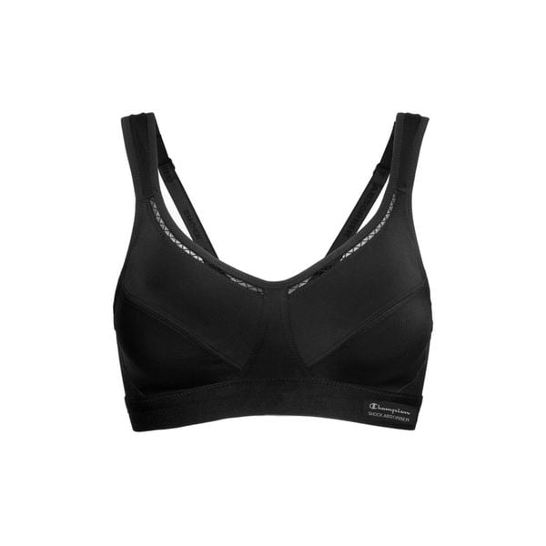 Biustonosz treningowy Shock Absorber Active Classic Support. Czarne biustonosze sportowe damskie Shock Absorber, bez wzorów. Za 149.99 zł.