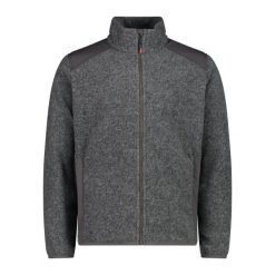 Kurtka z recyklingowego poliestru CMP. Szare kurtki męskie CMP, bez wzorów, sportowe, bez kaptura. Za 548.50 zł.