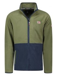 Geographical Norway Bluza polarowa "Touki" w kolorze oliwkowo-granatowym rozmiar: M. Brązowe bluzy bez kaptura męskie Geographical Norway, m, z polaru. Za 95.92 zł.