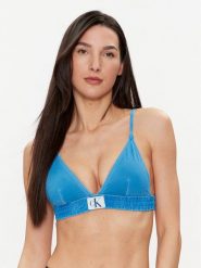 Calvin Klein Swimwear Góra od bikini KW0KW01974 Niebieski. Niebieskie bikini damskie Calvin Klein Swimwear, bez wzorów. Za 209.99 zł.