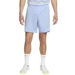 Krótki Mężczyzna Nike Drifit Academy niebieski. Niebieskie szorty męskie Nike, bez wzorów, sportowe. Za 69.99 zł.