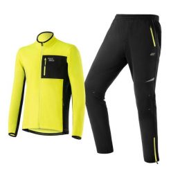 Zestaw Rowerowy Zimowy ROCKBROS (Kurtka i Spodnie). Czarne kurtki outdoor męskie ROCKBROS, s, bez wzorów, z materiału, bez kaptura. Za 479.60 zł.