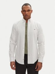 Tommy Jeans Koszula DM0DM20668 Zielony Slim Fit. Zielone koszule męskie Tommy Jeans, m, bez wzorów, z bawełny, bez kołnierzyka, bez ramiączek. Za 239.99 zł.