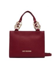 LOVE MOSCHINO Torebka JC4006PP1PLB0552 Bordowy. Czerwone torebki klasyczne damskie Love Moschino, bez wzorów, ze skóry, bez dodatków. Za 949.99 zł.