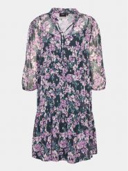 Zizzi Sukienka codzienna V02581A Fioletowy Regular Fit. Fioletowe sukienki damskie Zizzi, na co dzień, l, bez wzorów, z syntetyku, bez kołnierzyka, bez ramiączek, proste. Za 109.99 zł.