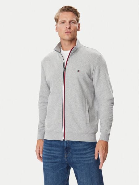 Tommy Hilfiger Bluza MW0MW45650 Szary jasny Regular Fit. Szare bluzy bez kaptura męskie Tommy Hilfiger, m. Za 649.99 zł.