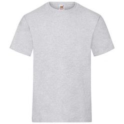 Ciężka Bawełniana Koszulka Unisex Dla Dorosłych. Szare bluzki damskie Fruit of the Loom, s, bez wzorów, z bawełny, sportowe, bez kołnierzyka, bez ramiączek. Za 40.99 zł.