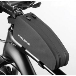 Torebka na ramę rowerową Rockbros AS-021-1 (1,6l). Czarne torebki klasyczne damskie ROCKBROS, bez wzorów, bez dodatków. Za 108.00 zł.