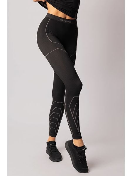 Spaio Legginsy termiczne "Rapid" w kolorze czarno-szarym rozmiar: M. Czarne legginsy damskie Spaio, m, bez wzorów, z materiału, outdoorowe. Za 113.63 zł.