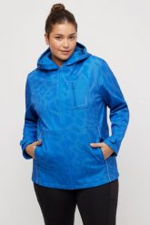 Damskie Kurtka Softshell HYPRAR modne cętki hydrofonowa oddychająca. Niebieskie kurtki softshell damskie Ulla Popken, plus size, bez wzorów, z elastanu, z kapturem. Za 599.99 zł.