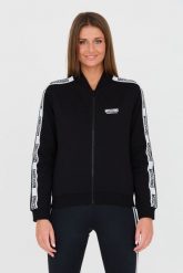 MOSCHINO Czarna bluza z lampasami. Czarne bluzy bez kaptura damskie MOSCHINO, s. W wyprzedaży za 699.99 zł.