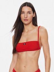 Calvin Klein Swimwear Góra od bikini KW0KW02467 Czerwony. Czerwone bikini damskie Calvin Klein Swimwear, bez wzorów. Za 149.99 zł.