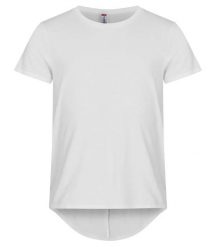 Clique T-shirt męski Brooklyn z bawełny, luźny krój, wydłużony tył – White. Białe t-shirty męskie CLIQUE, m, bez wzorów, z bawełny, bez kołnierzyka. Za 108.05 zł.