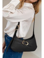 Lia Biassoni Skórzana torebka w kolorze czarnym - 32 x 19 x 6 cm rozmiar: onesize. Czarne torebki klasyczne damskie Lia Biassoni, bez wzorów, z materiału, bez dodatków. Za 304.99 zł.