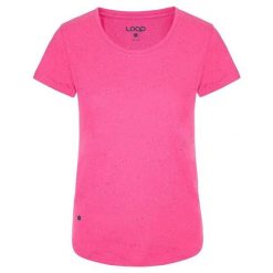 Damska koszulka Loap Bulla w kolorze różowym. Czarne t-shirty damskie LOOP, bez wzorów, z bawełny, bez kołnierzyka. Za 46.93 zł.
