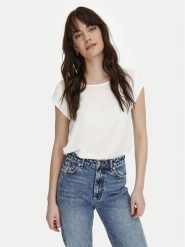 ONLY Bluzka 15142784 Biały Regular Fit. Białe bluzki damskie Only, bez wzorów, z syntetyku, bez ramiączek. Za 69.99 zł.