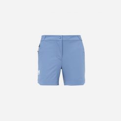 Spodenki trekkingowe damskie Millet Ubic Stretch Short W regular Fit. Niebieskie szorty damskie Millet, bez wzorów, sportowe. W wyprzedaży za 160.65 zł.