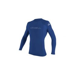 Koszulka ONEILL BASIC SKINS L/S RASH GUARD Pacific XXXL. Niebieskie bluzki damskie O'neill, l, bez wzorów, sportowe, bez kołnierzyka, bez ramiączek. Za 178.00 zł.