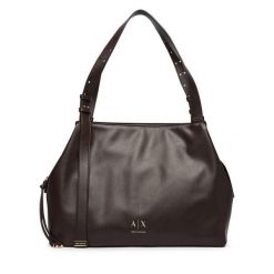 Torebka Armani Exchange. Brązowe torebki klasyczne damskie Armani Exchange, bez wzorów, bez dodatków. Za 754.99 zł.