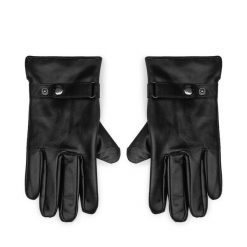 Rękawiczki Męskie Lasocki. Czarne rękawiczki męskie Lasocki, bez wzorów. Za 99.99 zł.