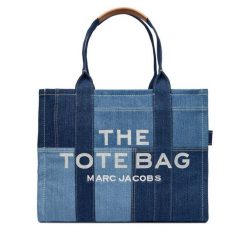 Torebka Marc Jacobs. Niebieskie torebki klasyczne damskie MARC JACOBS, bez wzorów, z denimu, bez dodatków. Za 1,399.00 zł.