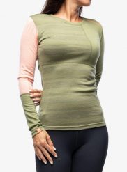 Bluza termiczna damska Ortovox 185 Rock N Wool Long Sleeve. Zielone bluzy bez kaptura damskie ORTOVOX, xs, z materiału. Za 428.99 zł.