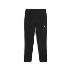 Męskie tkane spodnie TAD ESSENTIALS o zwężanym kroju PUMA Black. Czarne spodnie materiałowe męskie Puma, bez wzorów, sportowe. Za 229.00 zł.