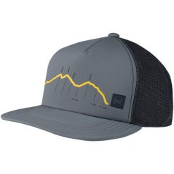 Czapka z daszkiem BUFF EXPLORE TRUCKER CAP CRAM. Żółte czapki męskie Buff, bez wzorów, sportowe. Za 116.99 zł.