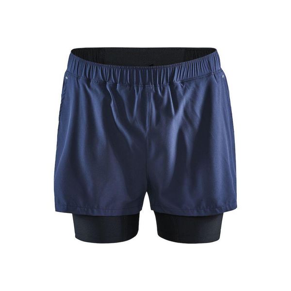 Szorty Craft 2-in-1 adv essence stretch. Niebieskie szorty męskie Craft, bez wzorów, sportowe. W wyprzedaży za 210.90 zł.