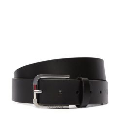 Pasek Męski Tommy Jeans. Brązowe paski męskie Tommy Jeans, bez wzorów, z jeansu. Za 209.99 zł.