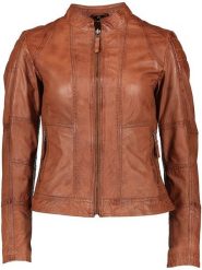 7eleven Skórzana kurtka "Begona" w kolorze jasnobrązowym rozmiar: 46. Brązowe kurtki damskie 7eleven, bez wzorów, ze skóry, bez kaptura. Za 434.99 zł.