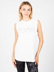 Silvian Heach T-Shirt | PGP22127TS | Kobieta | Biały. Białe t-shirty damskie Silvian Heach, s, bez wzorów, z bawełny, bez kołnierzyka. W wyprzedaży za 119.00 zł.