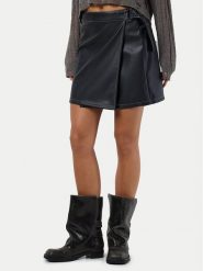 Noisy May Spódnica z imitacji skóry Mandy 27030945 Czarny Regular Fit. Czarne spódniczki damskie Noisy may, xs, bez wzorów, ze skóry. Za 119.99 zł.