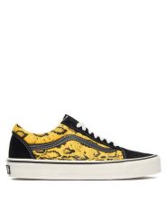 Vans Tenisówki Old Skool VN000DB3Y231 Żółty. Żółte trampki i tenisówki damskie Vans, bez wzorów, ze skóry. Za 339.99 zł.