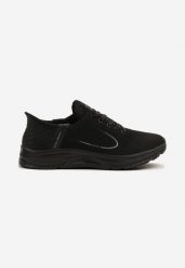 Czarne Buty Sportowe Sneakersy Ozdobione Geometrycznym Motywem Odalissea. Czarne buty sportowe na co dzień męskie Born2be, bez zapięcia. Za 119.99 zł.