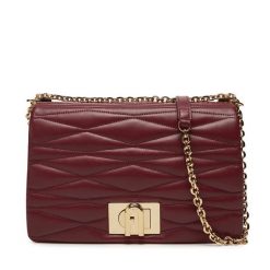 Torebka Furla. Czerwone torebki klasyczne damskie Furla, bez wzorów, wizytowe, bez kołnierzyka, bez ramiączek. Za 1,369.00 zł.