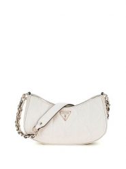 Guess Torebka Aldina HWGG96 63170 Biały. Białe listonoszki damskie Guess, z aplikacjami, ze skóry, bez dodatków. Za 375.99 zł.