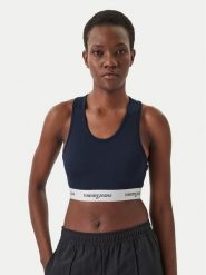 Tommy Jeans Biustonosz top DW0DW22762 Granatowy. Niebieskie biustonosze Tommy Jeans, bez wzorów, z jeansu. Za 169.99 zł.