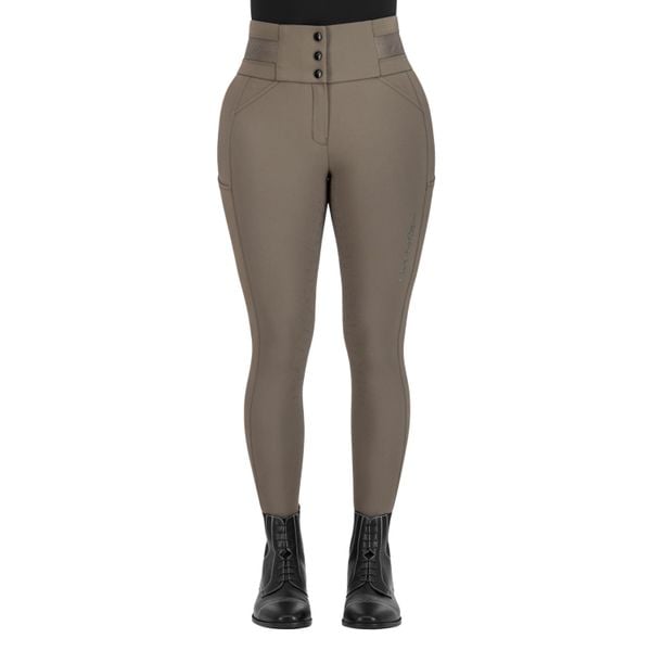 Damskie spodnie jeździeckie o pełnej przyczepności Euro-Star Athletic. Czarne spodnie materiałowe damskie EURO-STAR, bez wzorów, z materiału, eleganckie. Za 596.80 zł.