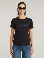 G-Star Koszulka w kolorze czarnym rozmiar: M. Czarne bluzki damskie G-Star, m, bez wzorów, z bawełny, retro, bez kołnierzyka, bez ramiączek. Za 65.99 zł.