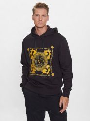 Versace Jeans Couture Bluza 75GAIF07 Czarny Regular Fit. Czarne bluzy bez kaptura męskie Versace Jeans Couture, l, z bawełny. Za 1,399.00 zł.