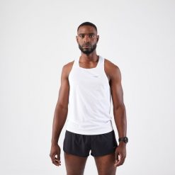 Koszulka do biegania bez rękawów męska Kiprun Run 900 Replika. Białe t-shirty sportowe męskie KIPRUN, m, z elastanu, bez ramiączek, do biegania. W wyprzedaży za 139.99 zł.